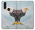 W3843 Bald Eagle On Ice Hülle Schutzhülle Taschen und Leder Flip für Motorola One Action (Moto P40 Power)