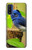 W3839 Bluebird of Happiness Blue Bird Hülle Schutzhülle Taschen und Leder Flip für Motorola G Pure