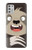 W3855 Sloth Face Cartoon Hülle Schutzhülle Taschen und Leder Flip für Motorola Moto G Stylus (2021)