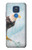 W3843 Bald Eagle On Ice Hülle Schutzhülle Taschen und Leder Flip für Motorola Moto G Play (2021)
