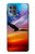 W3841 Bald Eagle Flying Colorful Sky Hülle Schutzhülle Taschen und Leder Flip für Motorola Moto G100