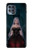 W3847 Lilith Devil Bride Gothic Girl Skull Grim Reaper Hülle Schutzhülle Taschen und Leder Flip für Motorola Moto G100