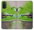 W3845 Green frog Hülle Schutzhülle Taschen und Leder Flip für Motorola Moto G71 5G