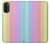 W3849 Colorful Vertical Colors Hülle Schutzhülle Taschen und Leder Flip für Motorola Moto G71 5G