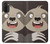 W3855 Sloth Face Cartoon Hülle Schutzhülle Taschen und Leder Flip für Motorola Moto G71 5G