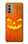 W3828 Pumpkin Halloween Hülle Schutzhülle Taschen und Leder Flip für Motorola Moto G51 5G