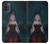 W3847 Lilith Devil Bride Gothic Girl Skull Grim Reaper Hülle Schutzhülle Taschen und Leder Flip für Motorola Moto G50