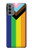 W3846 Pride Flag LGBT Hülle Schutzhülle Taschen und Leder Flip für Motorola Moto G31