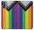 W3846 Pride Flag LGBT Hülle Schutzhülle Taschen und Leder Flip für Motorola Moto G31