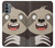 W3855 Sloth Face Cartoon Hülle Schutzhülle Taschen und Leder Flip für Motorola Moto G31