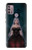 W3847 Lilith Devil Bride Gothic Girl Skull Grim Reaper Hülle Schutzhülle Taschen und Leder Flip für Motorola Moto G30, G20, G10