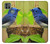 W3839 Bluebird of Happiness Blue Bird Hülle Schutzhülle Taschen und Leder Flip für Motorola Moto G9 Power