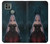 W3847 Lilith Devil Bride Gothic Girl Skull Grim Reaper Hülle Schutzhülle Taschen und Leder Flip für Motorola Moto G9 Power