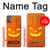 W3828 Pumpkin Halloween Hülle Schutzhülle Taschen und Leder Flip für Motorola Moto G9 Plus