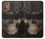 W3852 Steampunk Skull Hülle Schutzhülle Taschen und Leder Flip für Motorola Moto G9 Plus