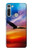 W3841 Bald Eagle Flying Colorful Sky Hülle Schutzhülle Taschen und Leder Flip für Motorola Moto G8