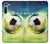 W3844 Glowing Football Soccer Ball Hülle Schutzhülle Taschen und Leder Flip für Motorola Moto G8