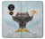 W3843 Bald Eagle On Ice Hülle Schutzhülle Taschen und Leder Flip für Motorola Moto G7 Power