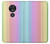 W3849 Colorful Vertical Colors Hülle Schutzhülle Taschen und Leder Flip für Motorola Moto G7 Power