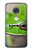 W3845 Green frog Hülle Schutzhülle Taschen und Leder Flip für Motorola Moto G7, Moto G7 Plus