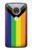 W3846 Pride Flag LGBT Hülle Schutzhülle Taschen und Leder Flip für Motorola Moto G7, Moto G7 Plus