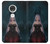 W3847 Lilith Devil Bride Gothic Girl Skull Grim Reaper Hülle Schutzhülle Taschen und Leder Flip für Motorola Moto G7, Moto G7 Plus