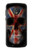 W3848 United Kingdom Flag Skull Hülle Schutzhülle Taschen und Leder Flip für Motorola Moto G6