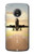 W3837 Airplane Take off Sunrise Hülle Schutzhülle Taschen und Leder Flip für Motorola Moto G5 Plus