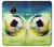 W3844 Glowing Football Soccer Ball Hülle Schutzhülle Taschen und Leder Flip für Motorola Moto G5 Plus