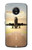 W3837 Airplane Take off Sunrise Hülle Schutzhülle Taschen und Leder Flip für Motorola Moto G5