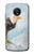 W3843 Bald Eagle On Ice Hülle Schutzhülle Taschen und Leder Flip für Motorola Moto G5