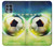 W3844 Glowing Football Soccer Ball Hülle Schutzhülle Taschen und Leder Flip für Motorola Edge S