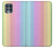 W3849 Colorful Vertical Colors Hülle Schutzhülle Taschen und Leder Flip für Motorola Edge S