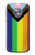 W3846 Pride Flag LGBT Hülle Schutzhülle Taschen und Leder Flip für Motorola Moto X4