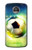 W3844 Glowing Football Soccer Ball Hülle Schutzhülle Taschen und Leder Flip für Motorola Moto Z2 Play, Z2 Force