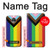 W3846 Pride Flag LGBT Hülle Schutzhülle Taschen und Leder Flip für Motorola Moto Z2 Play, Z2 Force