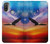 W3841 Bald Eagle Flying Colorful Sky Hülle Schutzhülle Taschen und Leder Flip für Motorola Moto E20,E30,E40