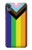 W3846 Pride Flag LGBT Hülle Schutzhülle Taschen und Leder Flip für Motorola Moto E6, Moto E (6th Gen)