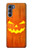 W3828 Pumpkin Halloween Hülle Schutzhülle Taschen und Leder Flip für Motorola Edge S30