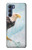 W3843 Bald Eagle On Ice Hülle Schutzhülle Taschen und Leder Flip für Motorola Edge S30