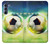 W3844 Glowing Football Soccer Ball Hülle Schutzhülle Taschen und Leder Flip für Motorola Edge S30