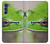 W3845 Green frog Hülle Schutzhülle Taschen und Leder Flip für Motorola Edge S30