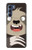 W3855 Sloth Face Cartoon Hülle Schutzhülle Taschen und Leder Flip für Motorola Edge S30