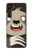W3855 Sloth Face Cartoon Hülle Schutzhülle Taschen und Leder Flip für Motorola Edge