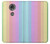 W3849 Colorful Vertical Colors Hülle Schutzhülle Taschen und Leder Flip für Motorola Moto E5 Plus