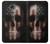 W3850 American Flag Skull Hülle Schutzhülle Taschen und Leder Flip für Motorola Moto E5 Plus