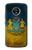 W3858 Ukraine Vintage Flag Hülle Schutzhülle Taschen und Leder Flip für Motorola Moto E5 Plus