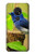 W3839 Bluebird of Happiness Blue Bird Hülle Schutzhülle Taschen und Leder Flip für Nokia 7.2