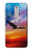 W3841 Bald Eagle Flying Colorful Sky Hülle Schutzhülle Taschen und Leder Flip für Nokia 6.1, Nokia 6 2018