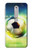 W3844 Glowing Football Soccer Ball Hülle Schutzhülle Taschen und Leder Flip für Nokia 6.1, Nokia 6 2018